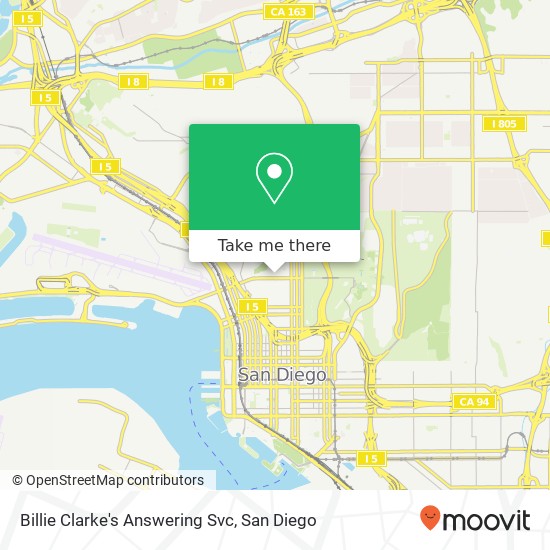 Billie Clarke's Answering Svc map