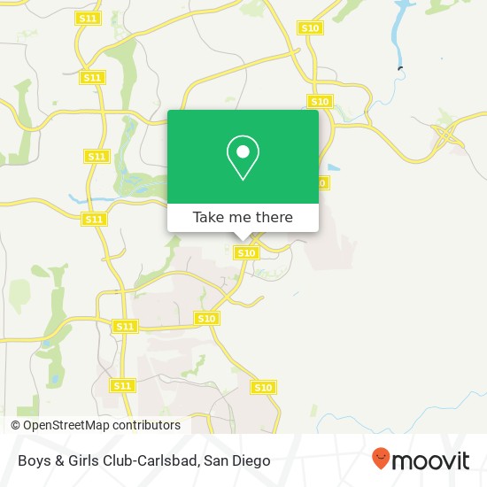 Mapa de Boys & Girls Club-Carlsbad
