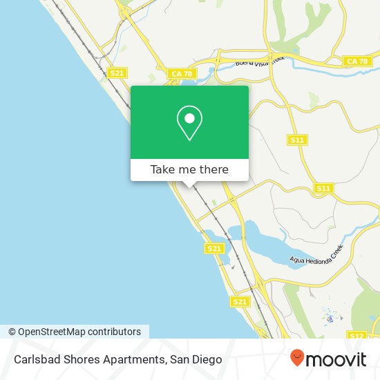 Carlsbad Shores Apartments map