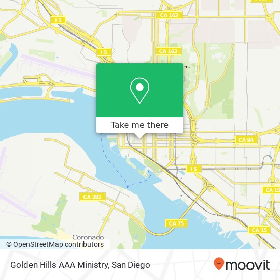 Mapa de Golden Hills AAA Ministry