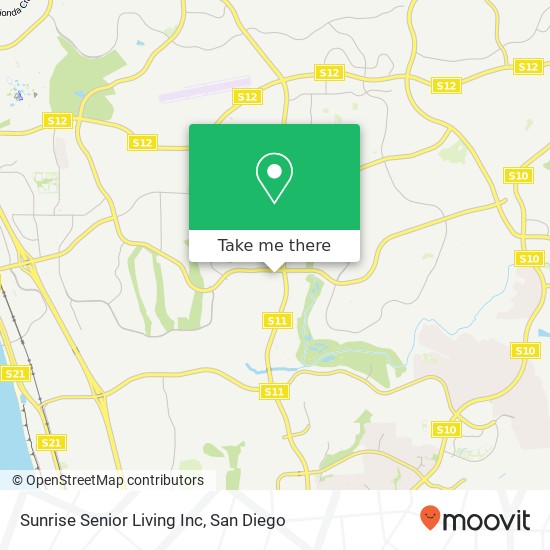 Mapa de Sunrise Senior Living Inc