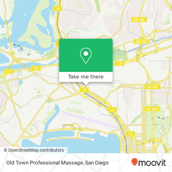 Mapa de Old Town Professional Massage