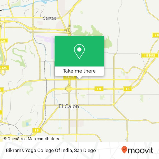 Bikrams Yoga College Of India map