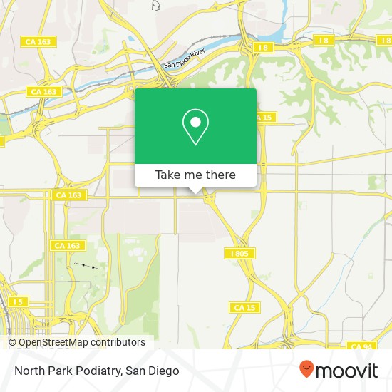 North Park Podiatry map