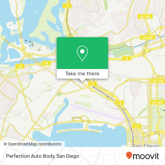 Perfection Auto Body map