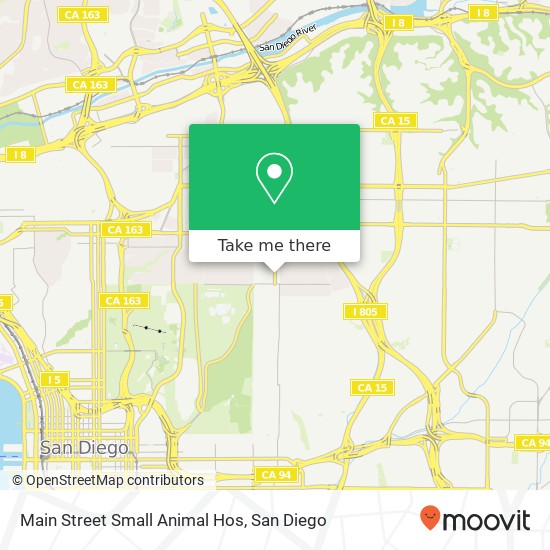 Main Street Small Animal Hos map