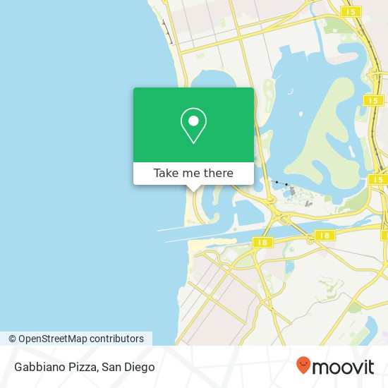 Mapa de Gabbiano Pizza