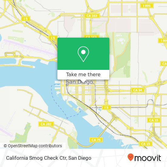 California Smog Check Ctr map