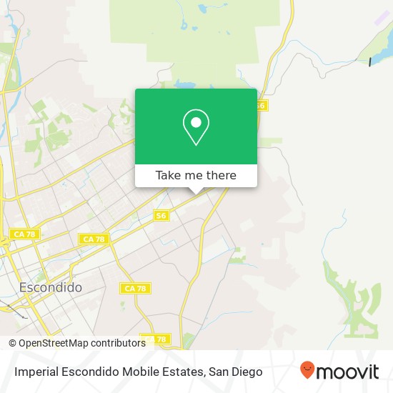 Mapa de Imperial Escondido Mobile Estates