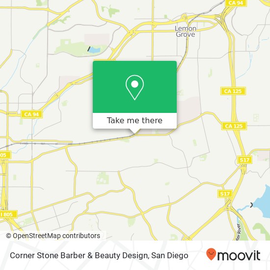 Mapa de Corner Stone Barber & Beauty Design