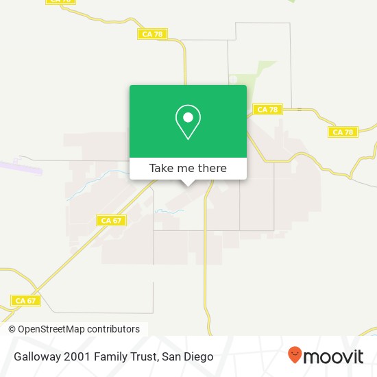 Galloway 2001 Family Trust map