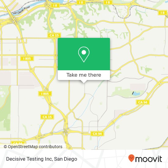 Decisive Testing Inc map