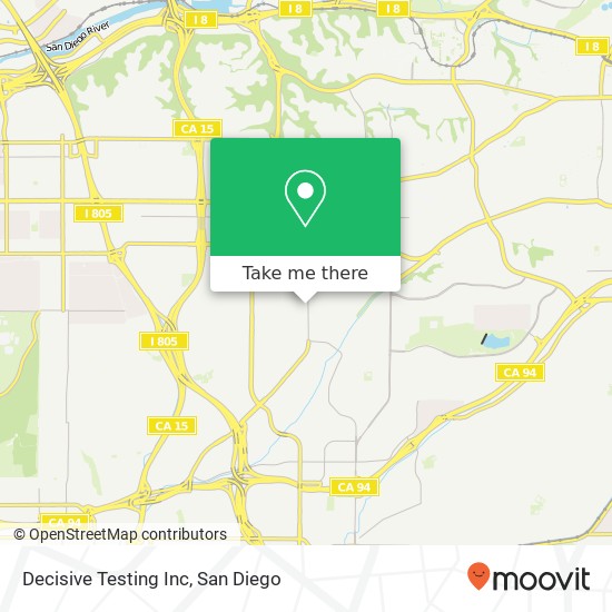 Mapa de Decisive Testing Inc