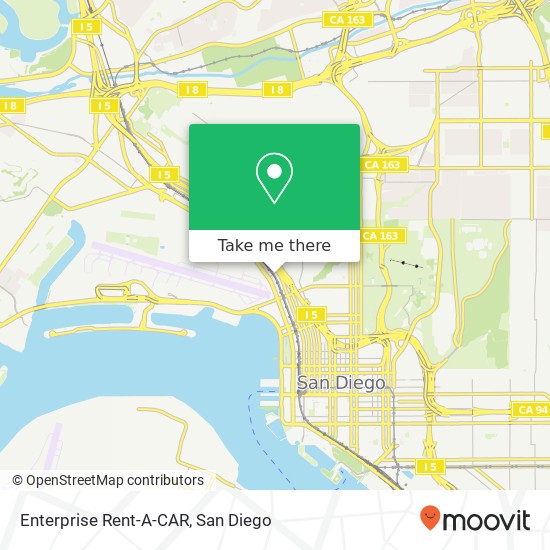 Mapa de Enterprise Rent-A-CAR