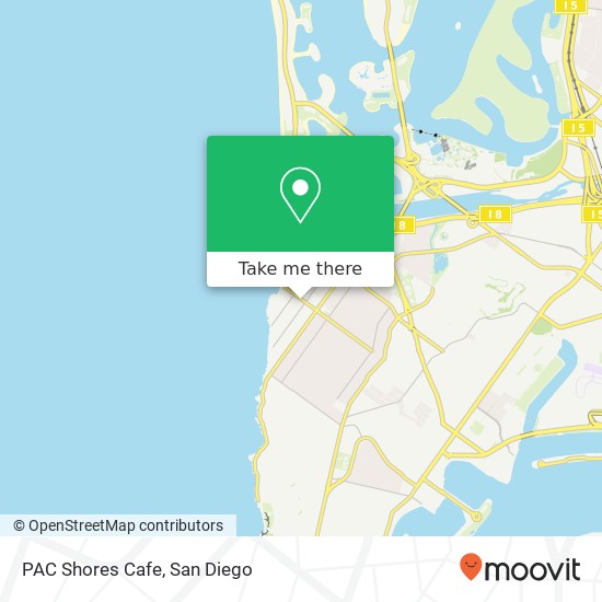 Mapa de PAC Shores Cafe