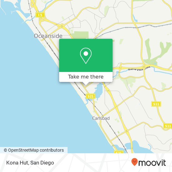 Kona Hut map