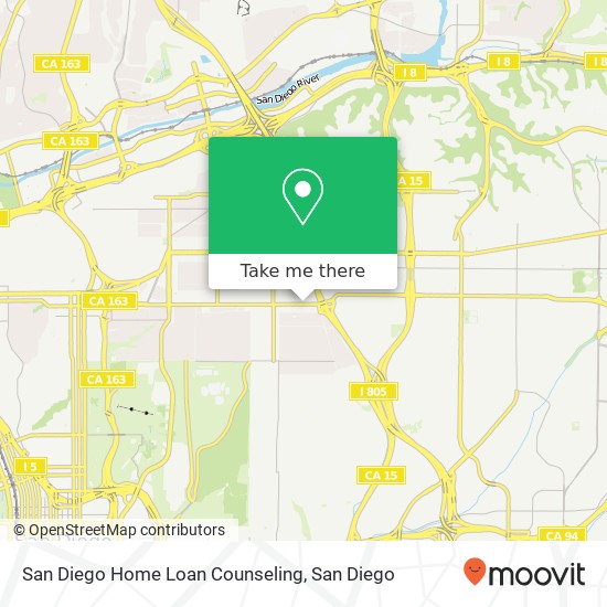 Mapa de San Diego Home Loan Counseling