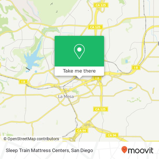 Sleep Train Mattress Centers map