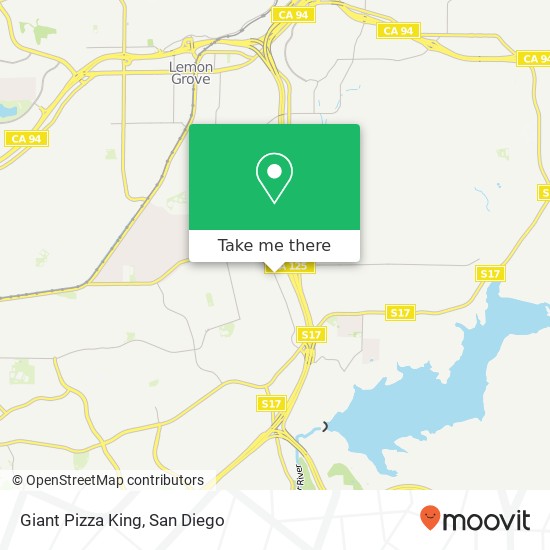 Mapa de Giant Pizza King