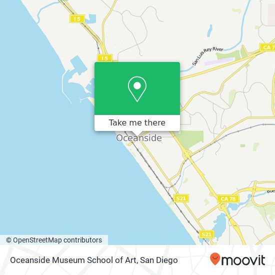 Mapa de Oceanside Museum School of Art