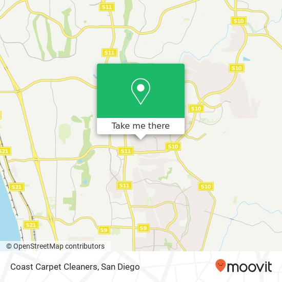 Coast Carpet Cleaners map