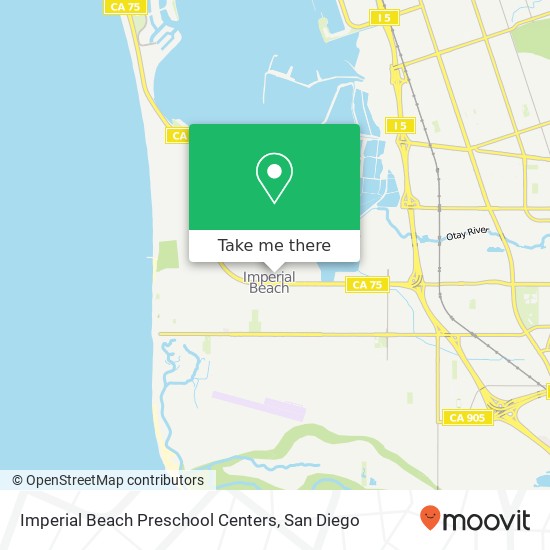 Imperial Beach Preschool Centers map