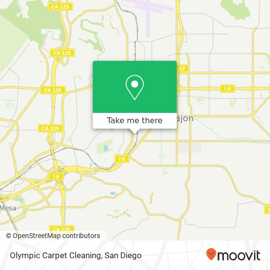 Mapa de Olympic Carpet Cleaning