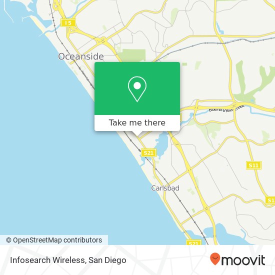 Mapa de Infosearch Wireless
