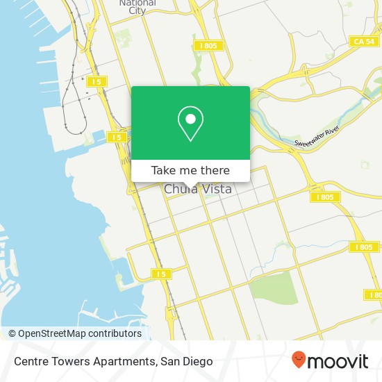 Centre Towers Apartments map