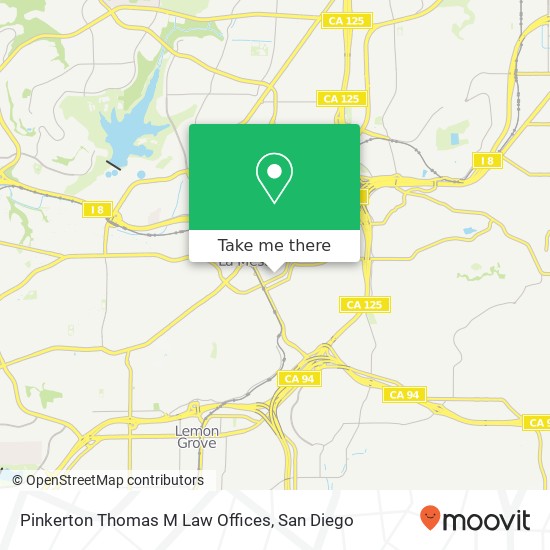Mapa de Pinkerton Thomas M Law Offices