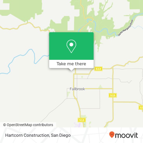Hartcorn Construction map