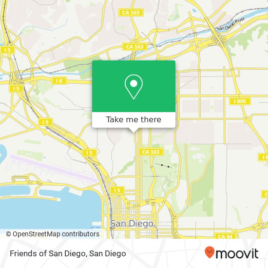 Friends of San Diego map