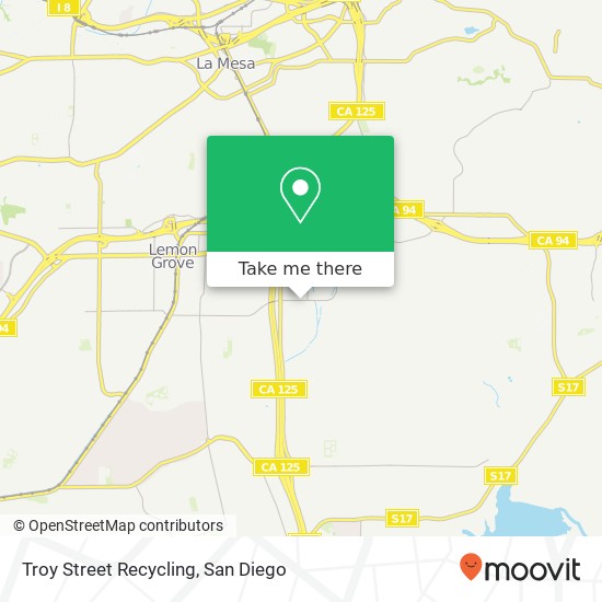 Troy Street Recycling map