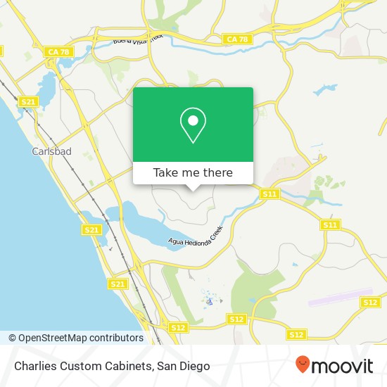 Charlies Custom Cabinets map