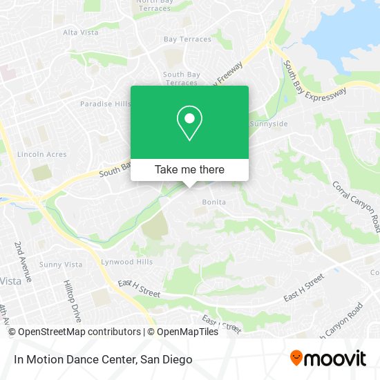 Mapa de In Motion Dance Center