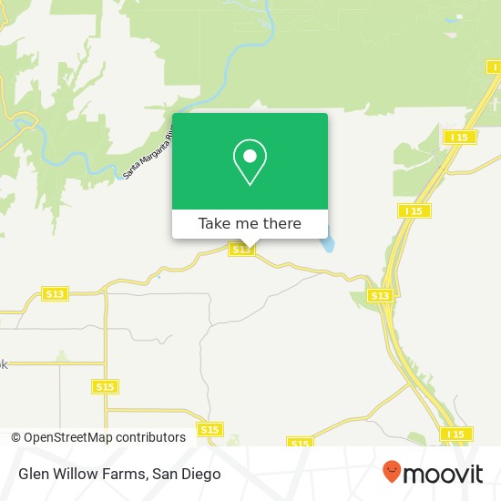 Glen Willow Farms map