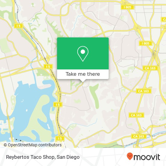 Mapa de Reybertos Taco Shop