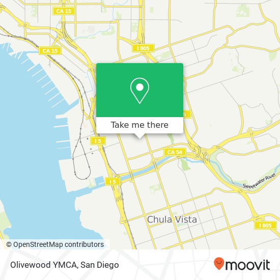 Mapa de Olivewood YMCA