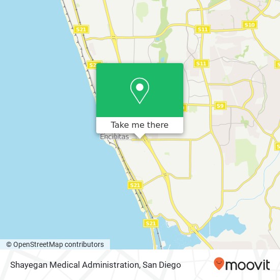 Shayegan Medical Administration map