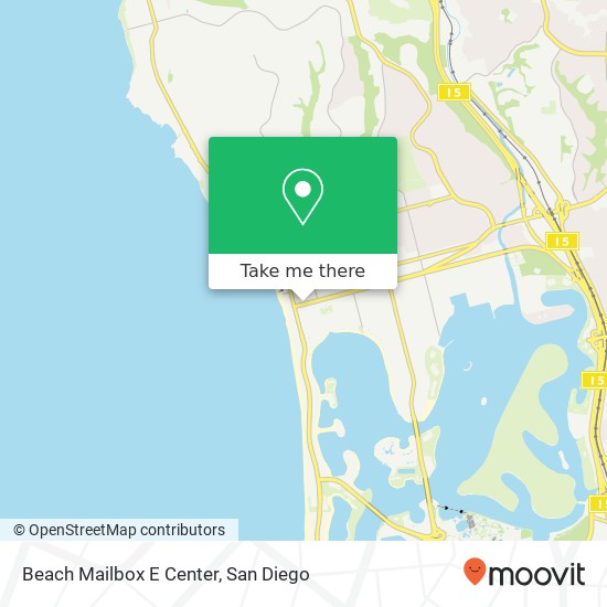 Mapa de Beach Mailbox E Center