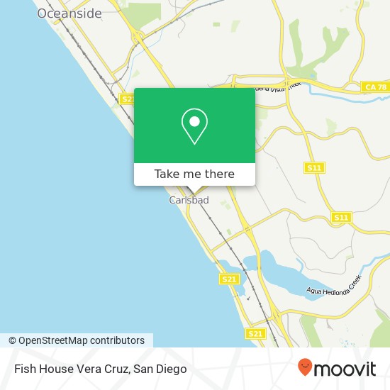 Fish House Vera Cruz map