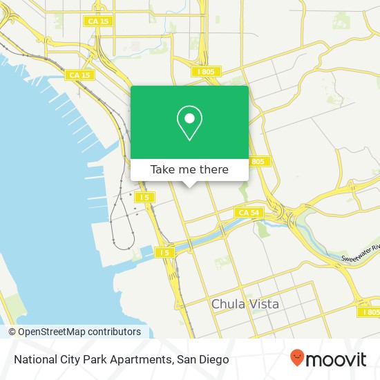 National City Park Apartments map
