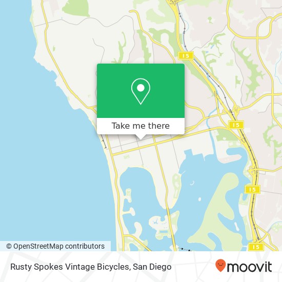 Mapa de Rusty Spokes Vintage Bicycles