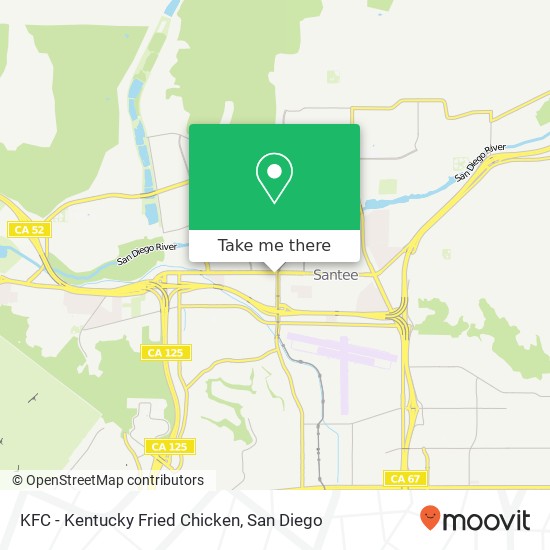 Mapa de KFC - Kentucky Fried Chicken