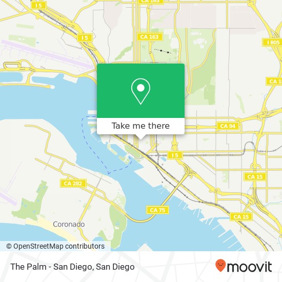 The Palm - San Diego map
