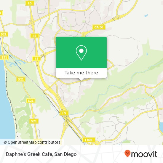 Mapa de Daphne's Greek Cafe