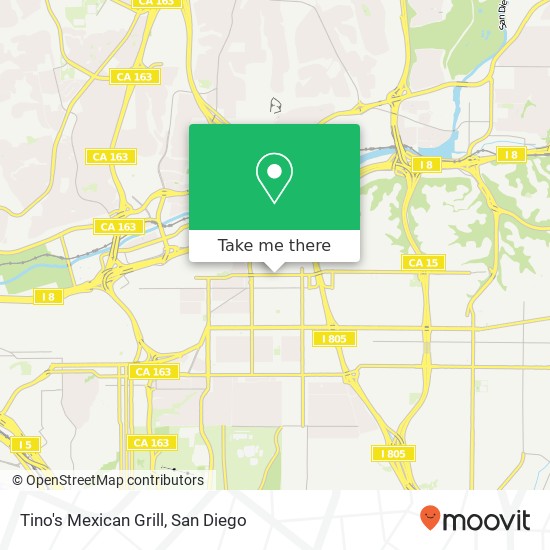 Mapa de Tino's Mexican Grill