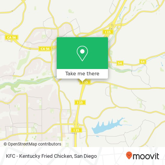 Mapa de KFC - Kentucky Fried Chicken