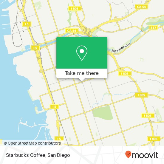 Mapa de Starbucks Coffee