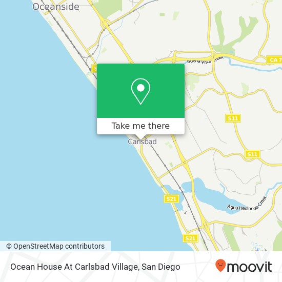 Ocean House At Carlsbad Village map